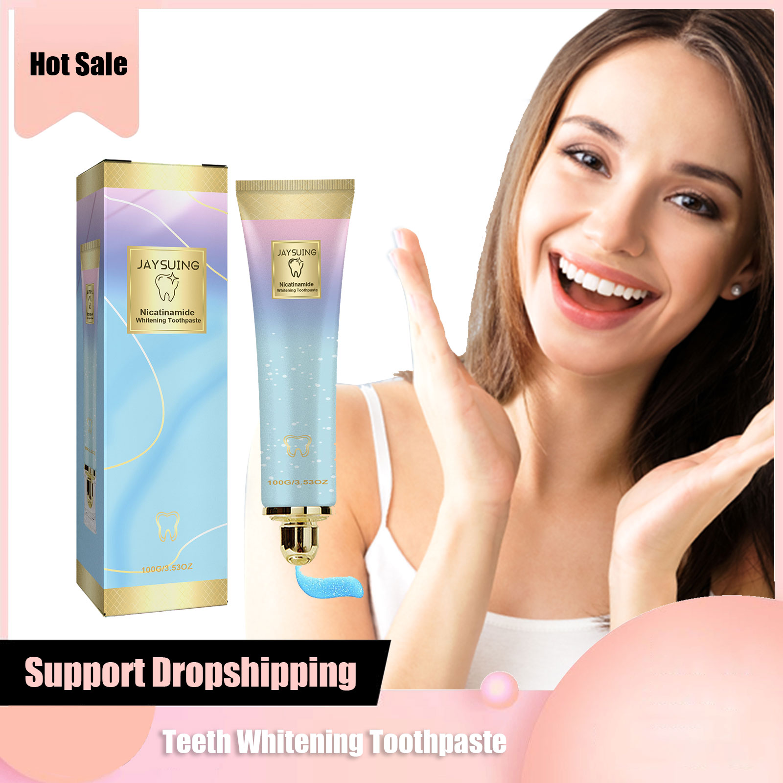 Teeth Whitening Yellow Teeth - Зубная паста для отбеливания зубов, уменьшение