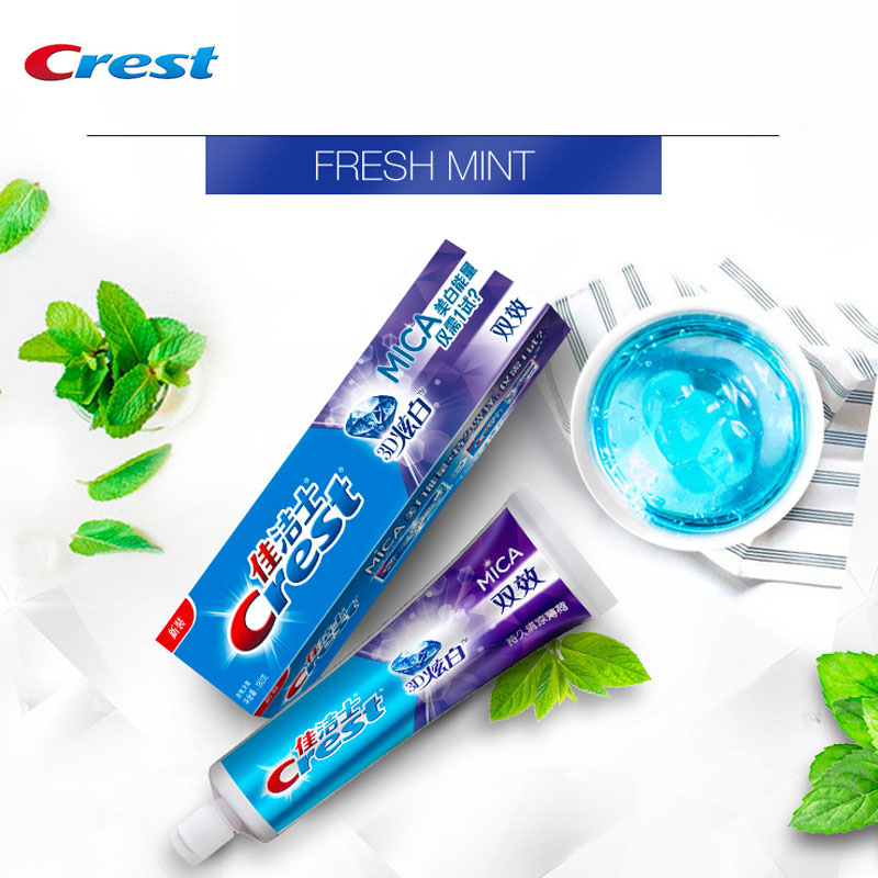 Teeth Whitening Naturally - Crest 3D зубная паста со слюдой
