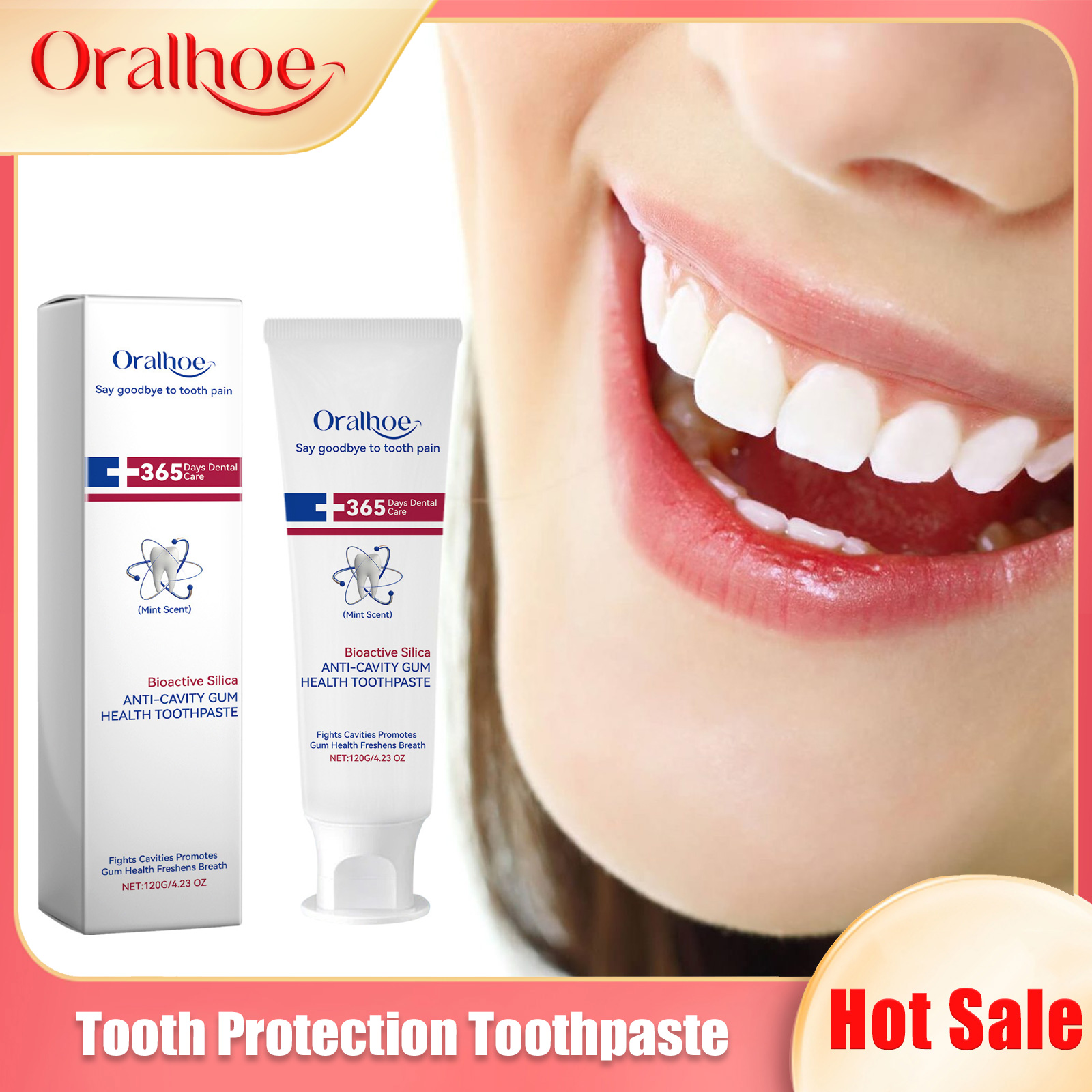 Teeth Whitening Foam Toothpaste - Отбеливающая пробиотическая зубная паста, средство для
