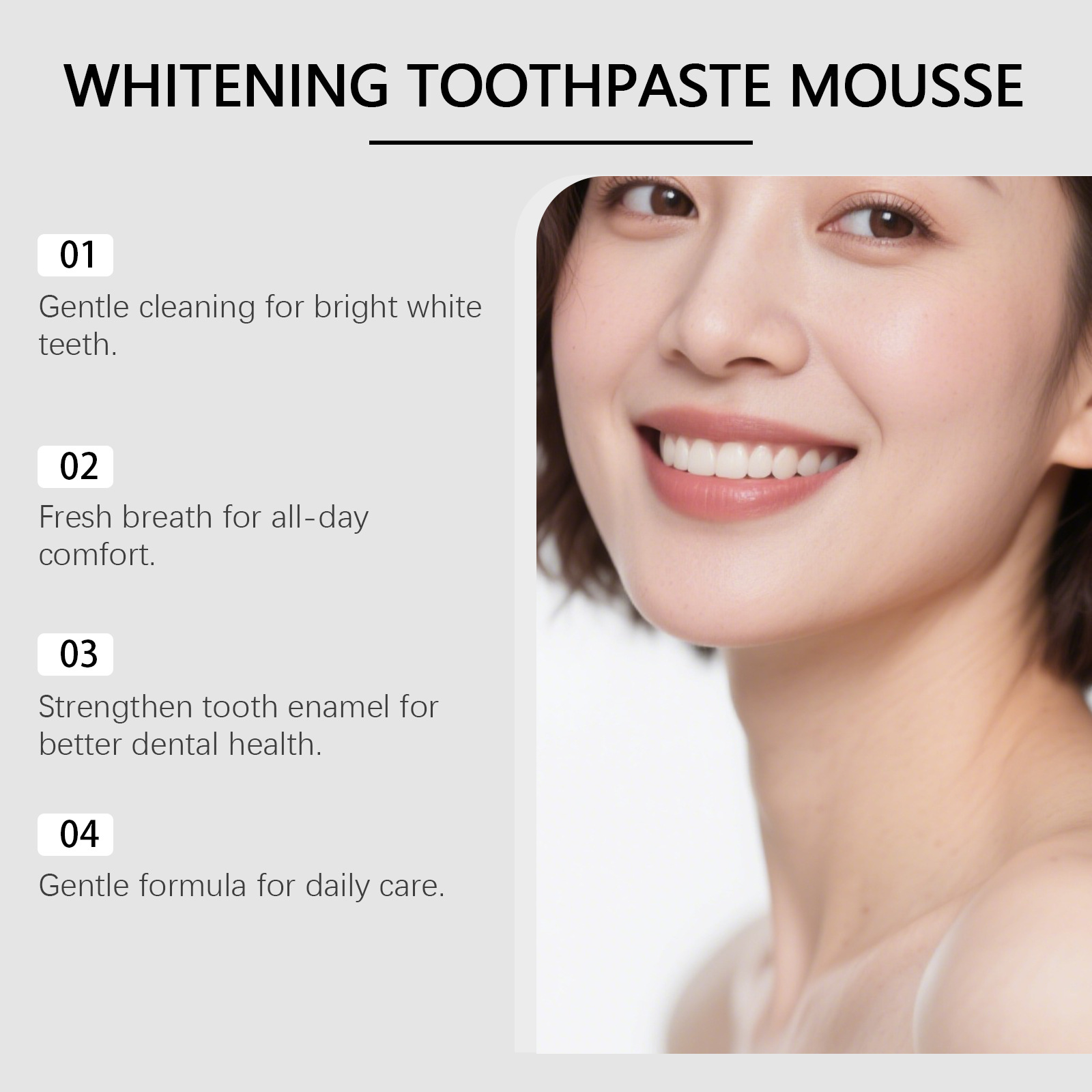 Гидроксиапатитовая отбеливающа – обзор и цена Teeth Whitening Foam Toothpaste