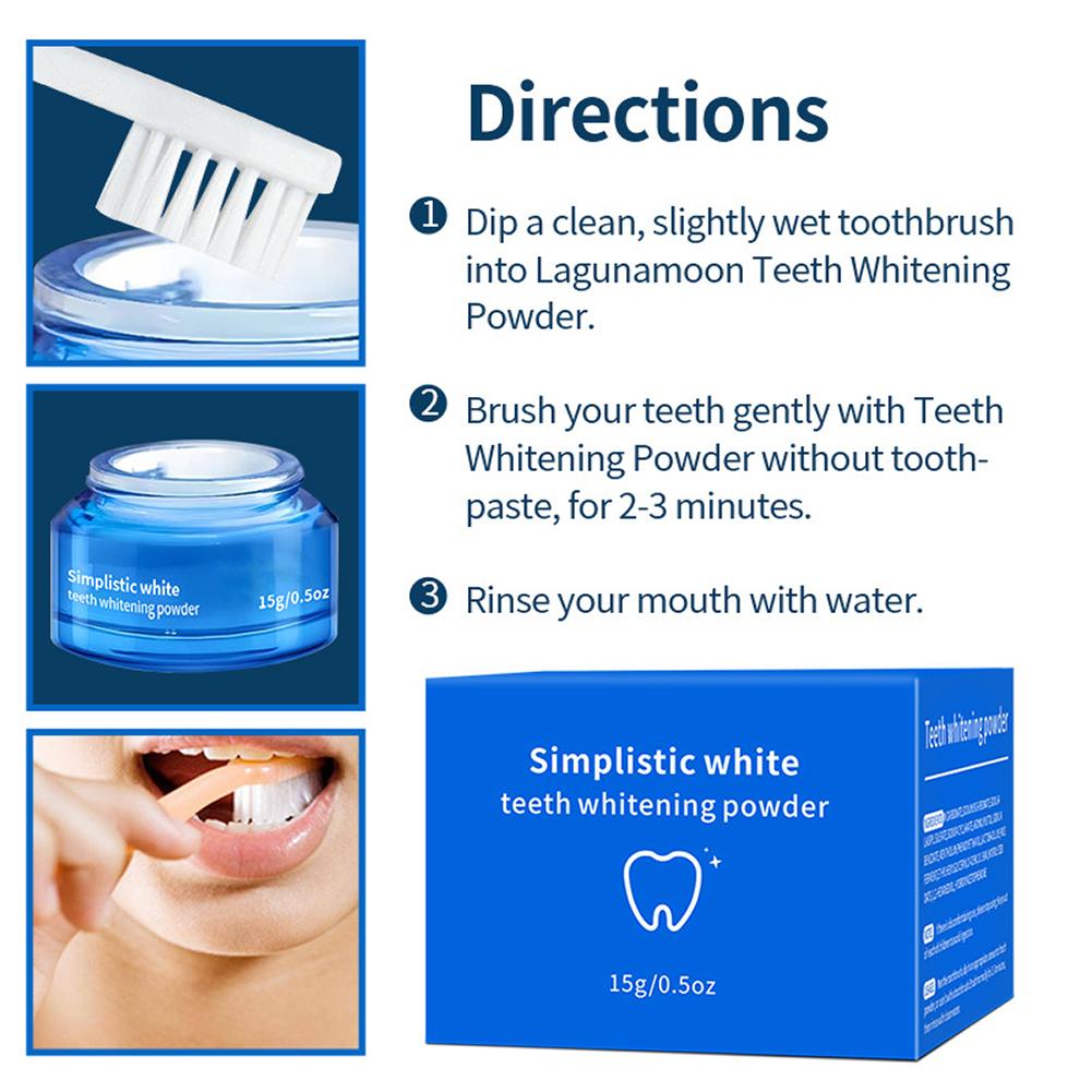 15 г отбеливающего порошка для – обзор и цена Teeth Whitening Ingredients