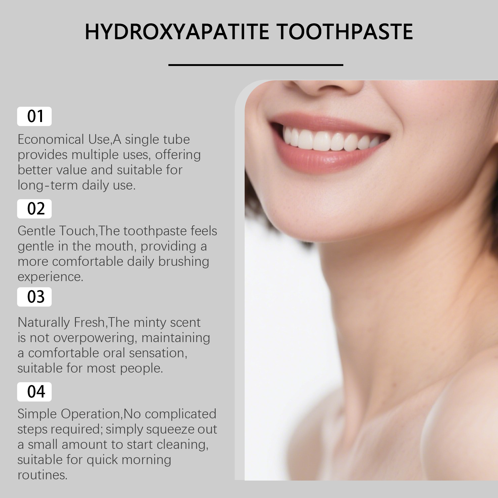 Зубная паста с 7,5% гидроксиап – обзор и цена Teeth Whitening Foam Toothpaste