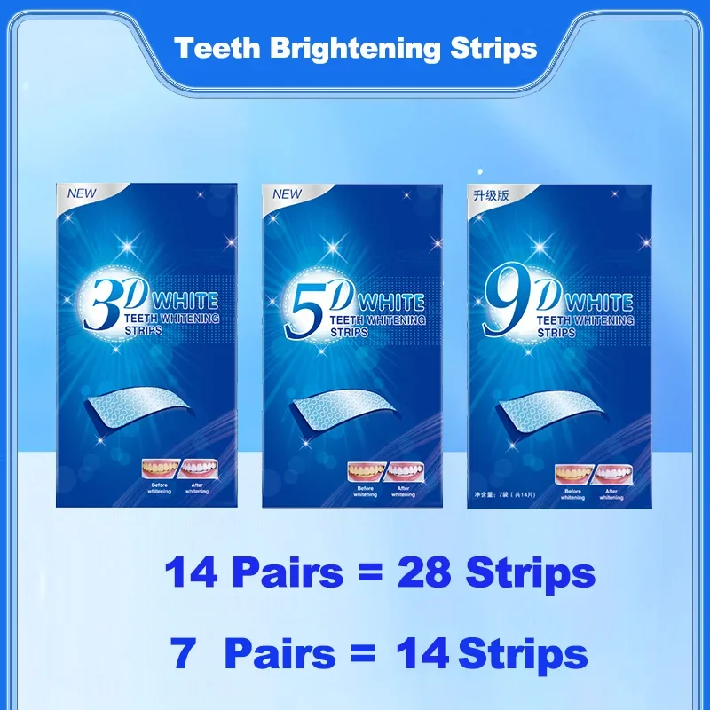 3D/5D/9D Отбеливающие полоски  – обзор и цена Whitening Strip 3D