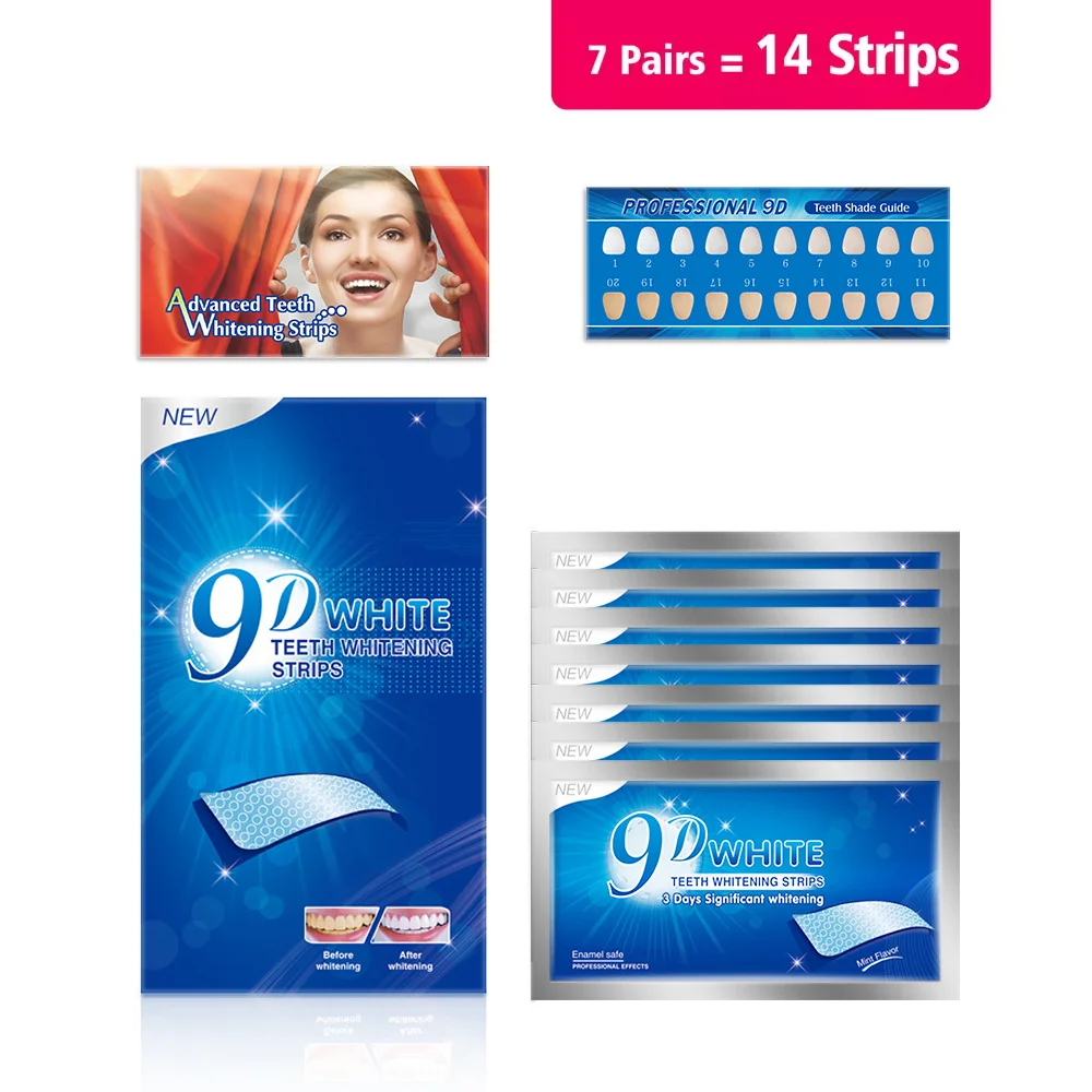 3D/5D/9D Отбеливающие полоски  – обзор и цена Whitening Strip 3D