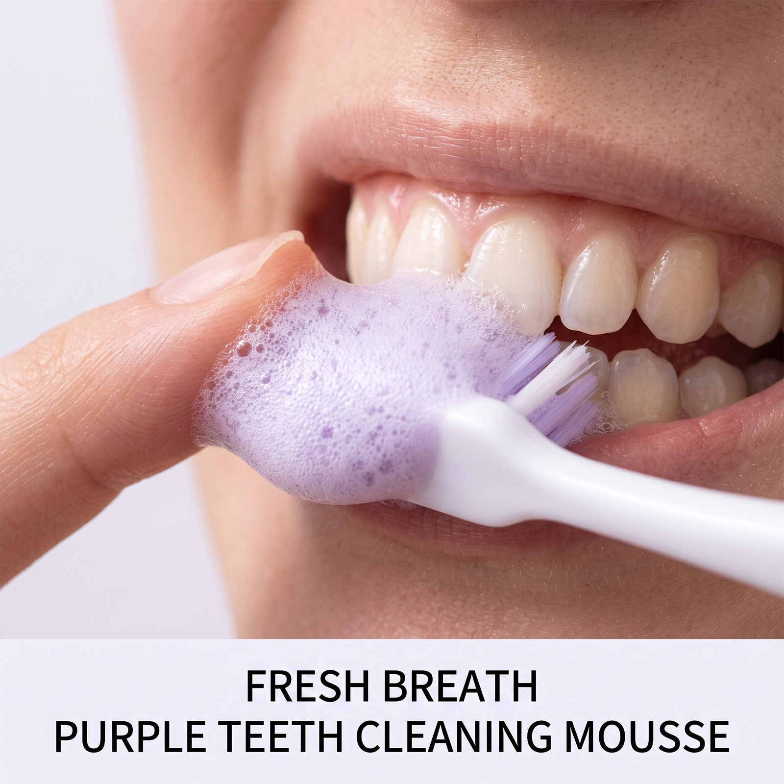 Фиолетовая зубная паста-мусс:  – обзор и цена Teeth Whitening Foam Toothpaste